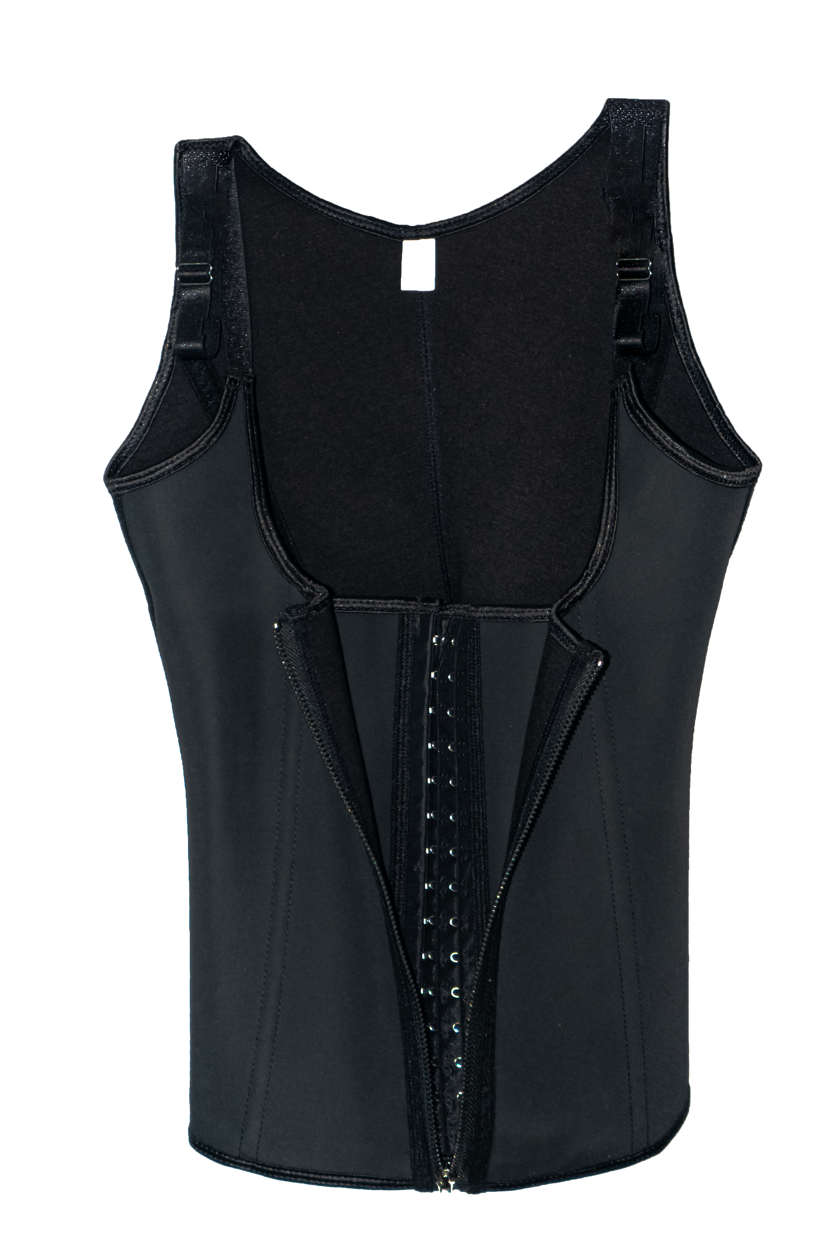 Firm, Multi-layered, over the shoulder shaper (hook and zipper)