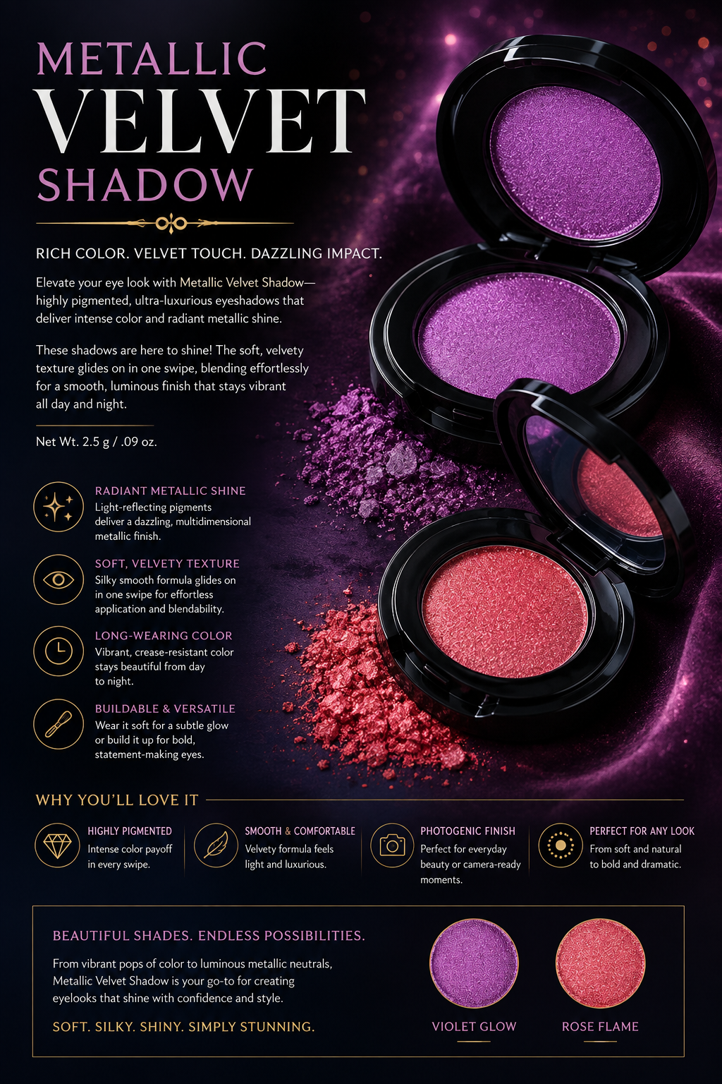 Metallic Velvet Shadow