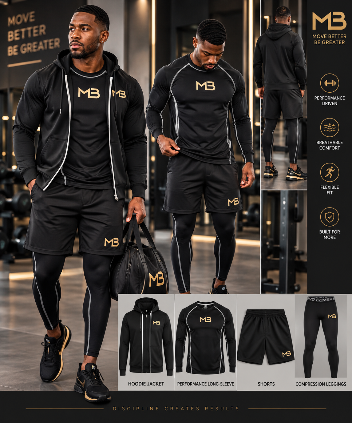 Men’s Athletic Full-Body Set