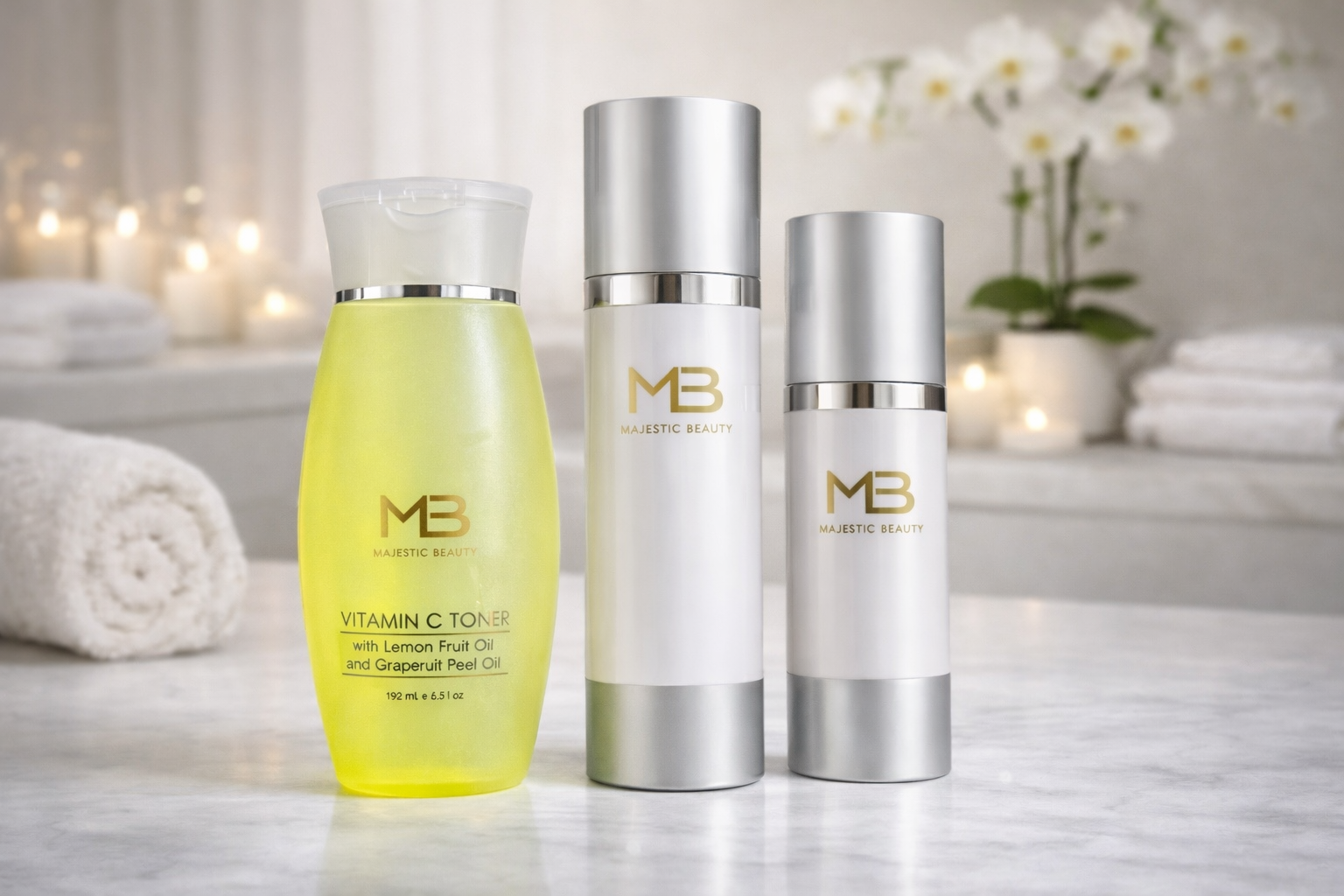 Vitamin C Toner, Soy Cleanser, Anti Aging Moisturizer spf 30 - MYRVALLC