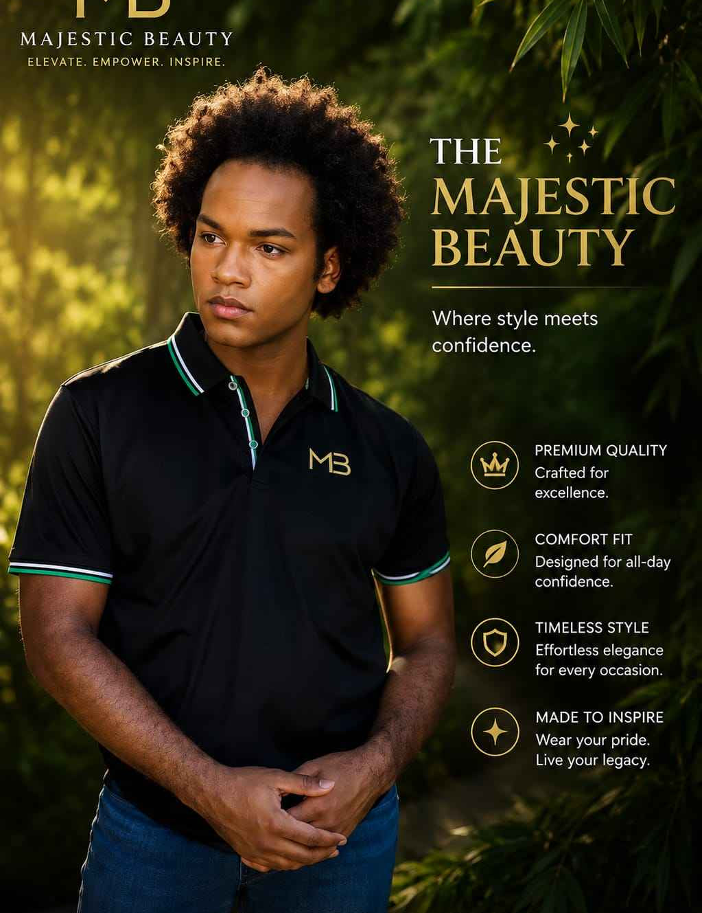 "MB"  Spirit Tree,  POLO TEE