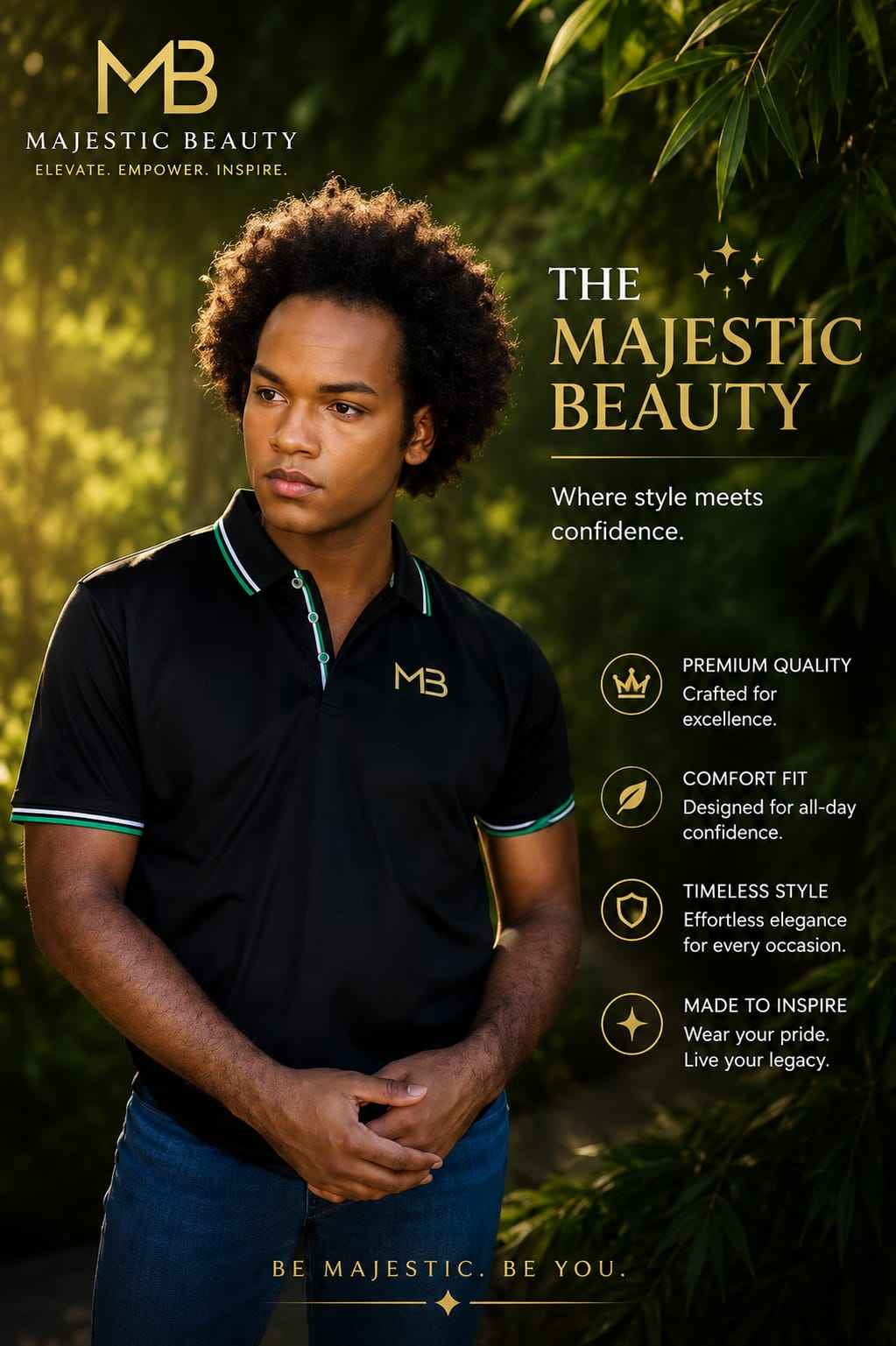 "MB"  Spirit Tree,  POLO TEE