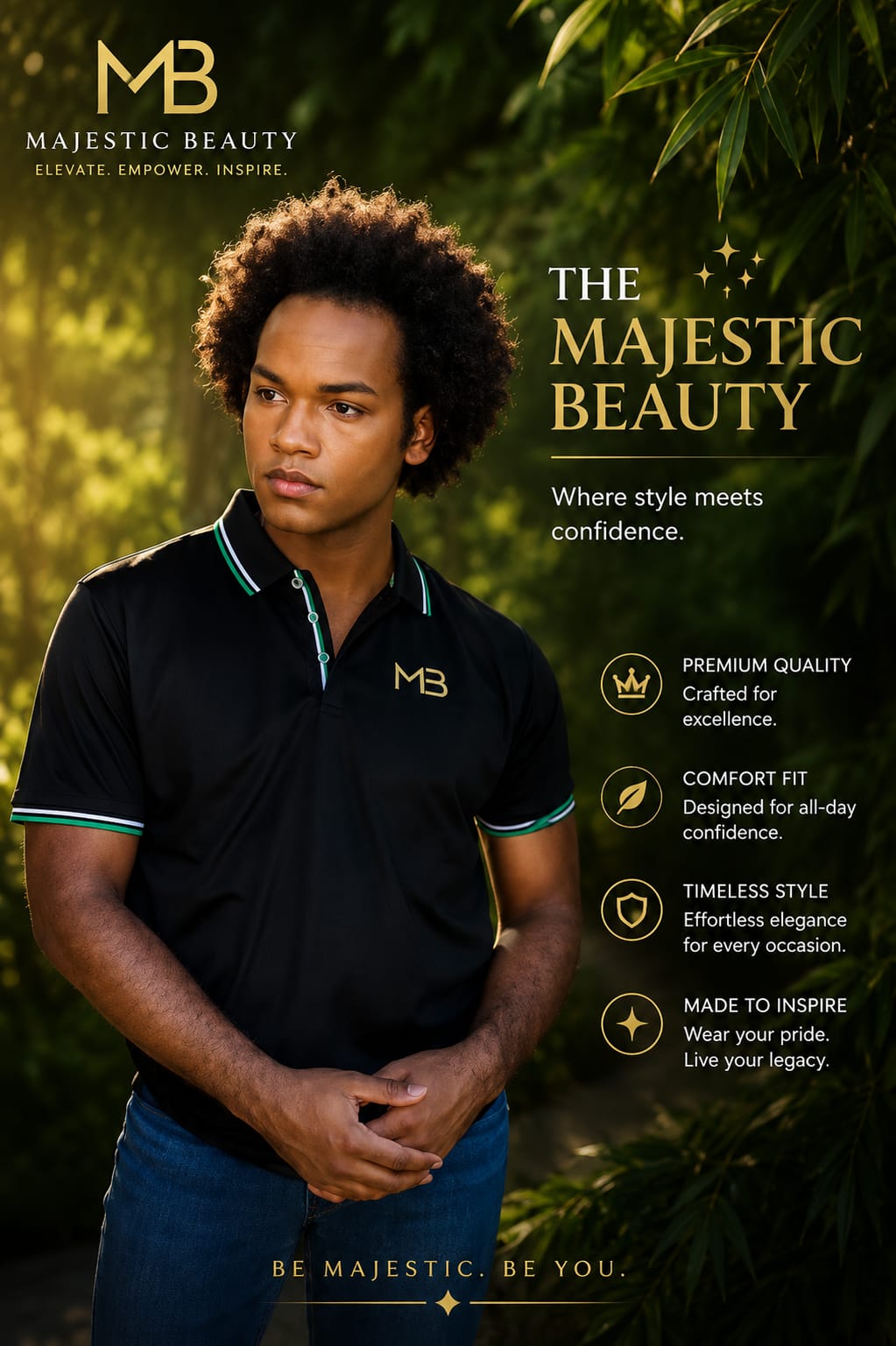 "MB"  Spirit Tree,  POLO TEE