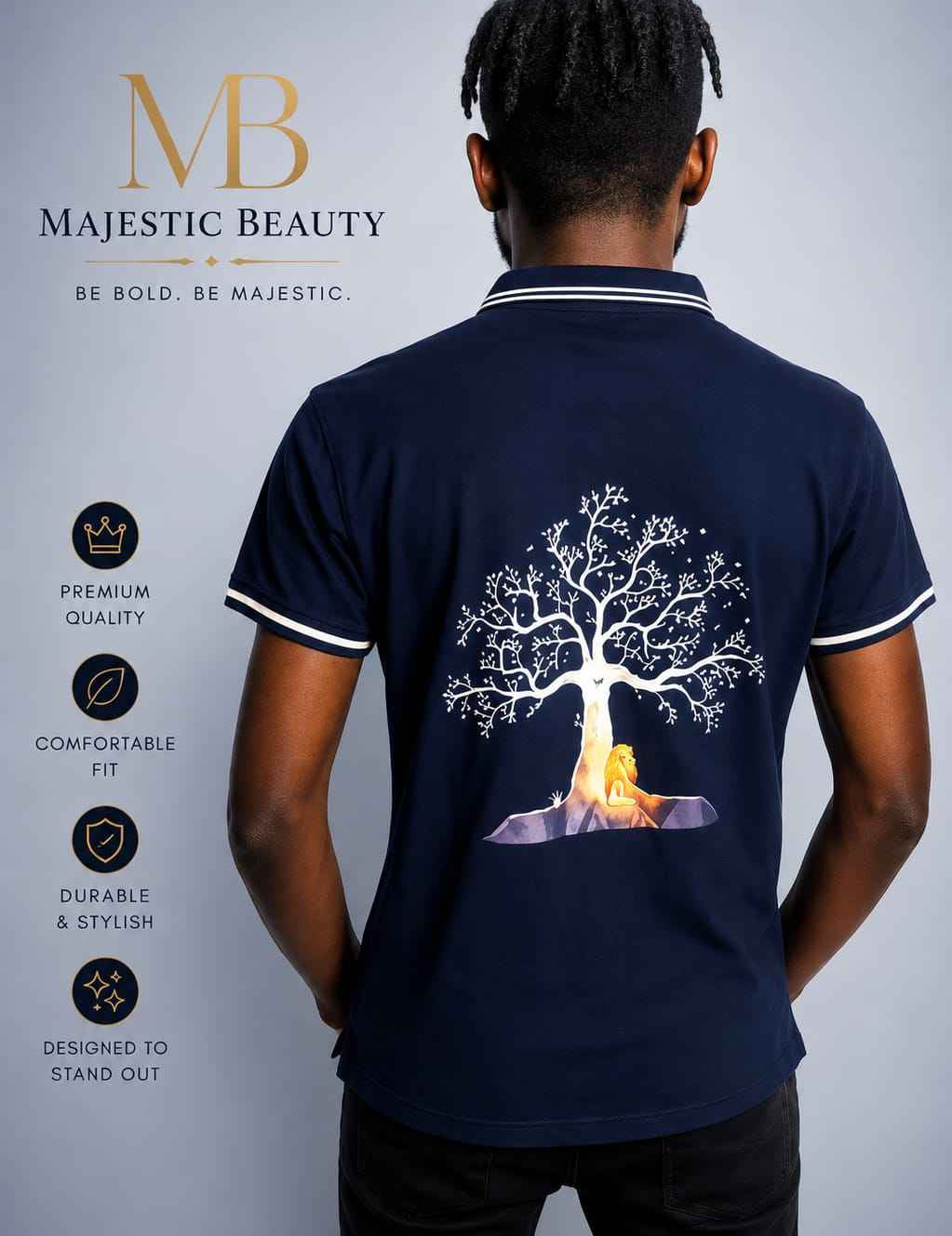 "MB"  Spirit Tree,  POLO TEE