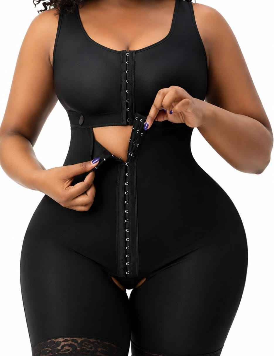 Bra plus waist and hip shaper