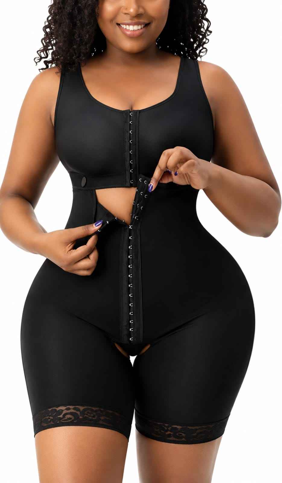 Bra plus waist and hip shaper