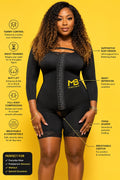 Full sleeve corset bodyshaper