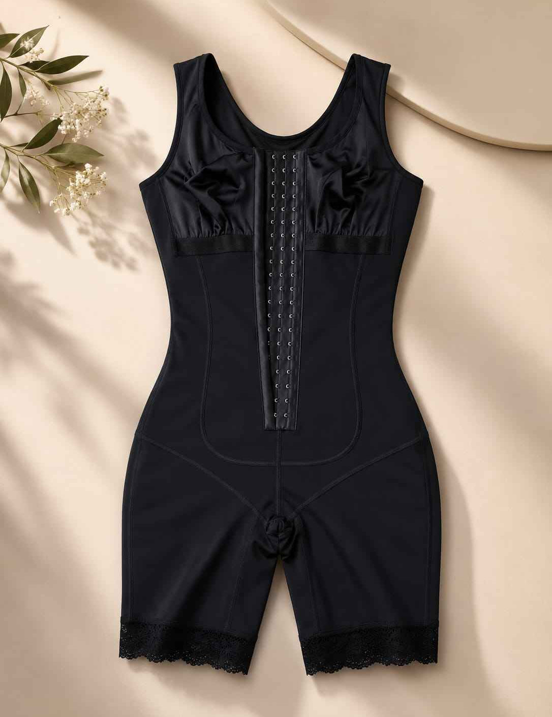 Multi-layered full body shaper (hook and zipper)
