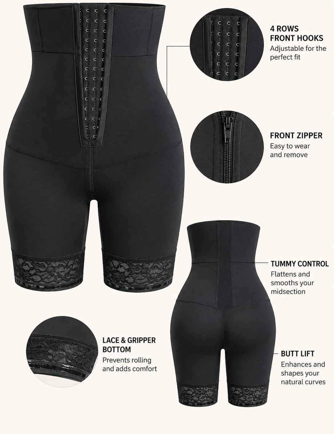 Multi layered,High waist, body shaper