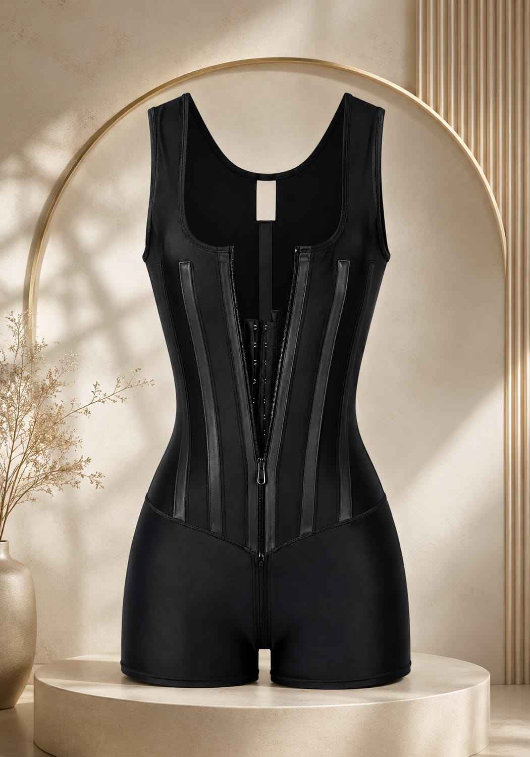 Full length, Multi layered, High tech, shaper (torso, waist,hips)