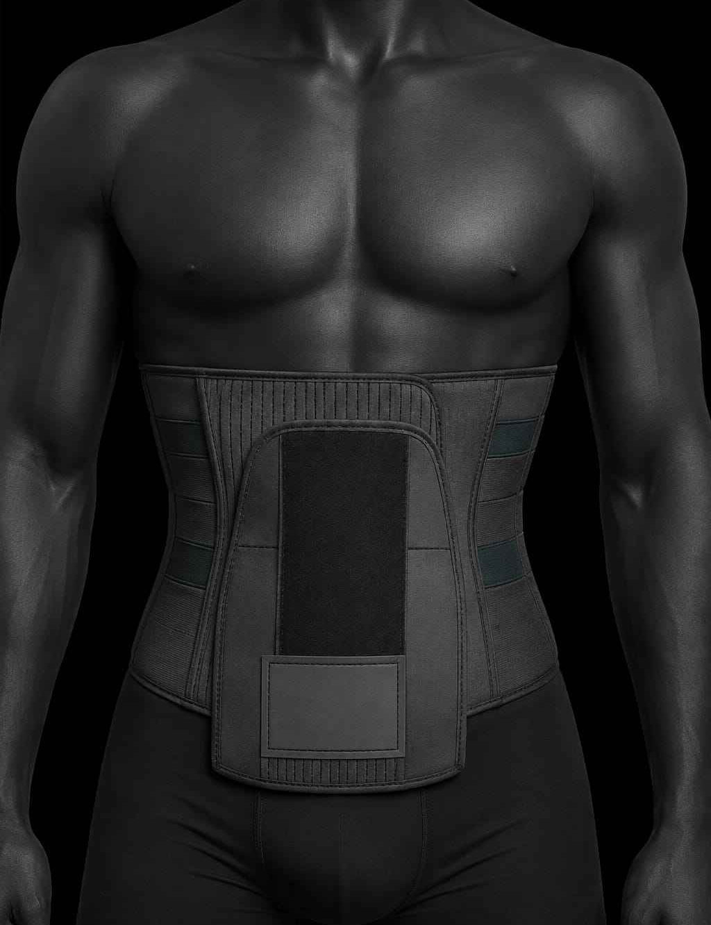 Waist trainer belt (Black) (Unisex)