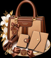 Luxe Élégance 3-Piece Women’s Handbag & Wallet Set