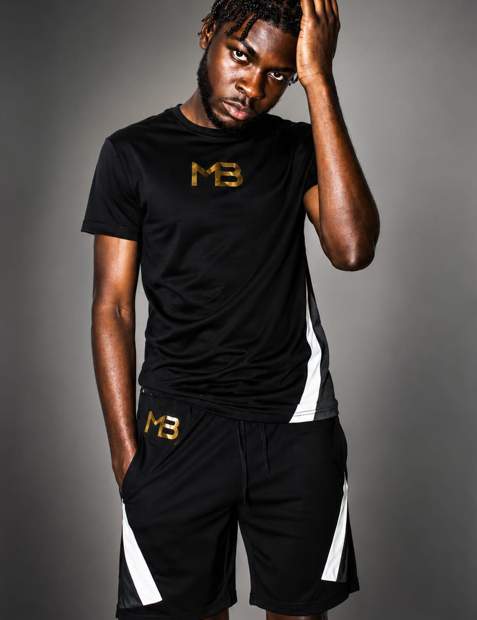 "MB" 2piece Tee, and short