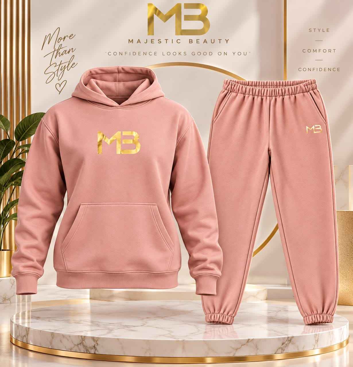 Pull-Over Hoodie Jumpsuit