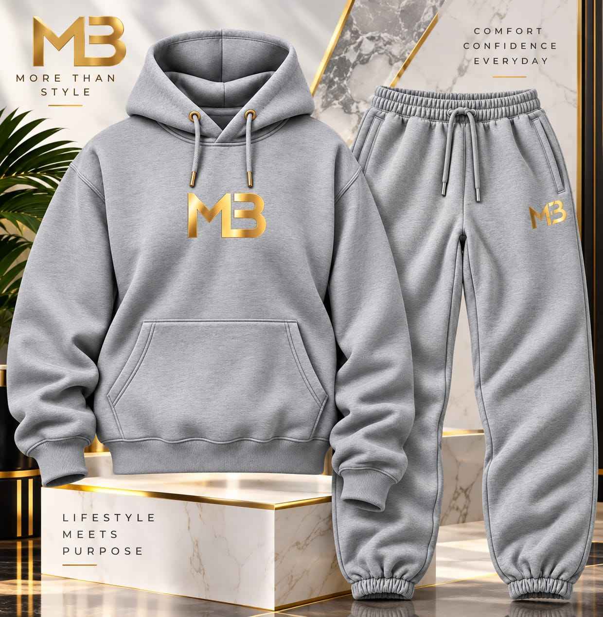 Pull-Over Hoodie Jumpsuit